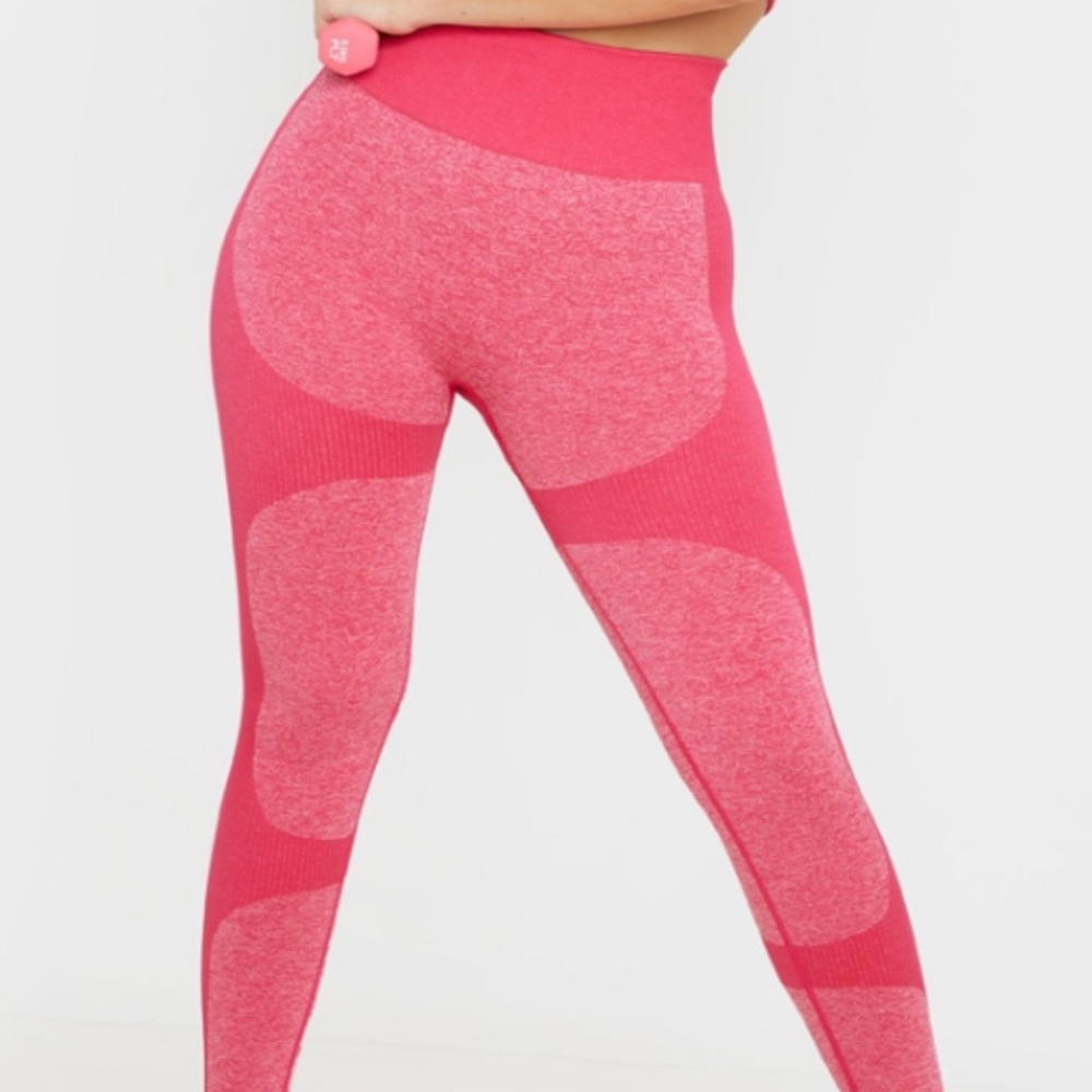 PLT Raspberry High Waist Seamless Workout Legging